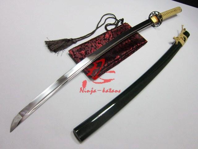 Battle Ready Japanese Katana Bamboo Tsuba 9260 Spring Steel Sharpened Sword