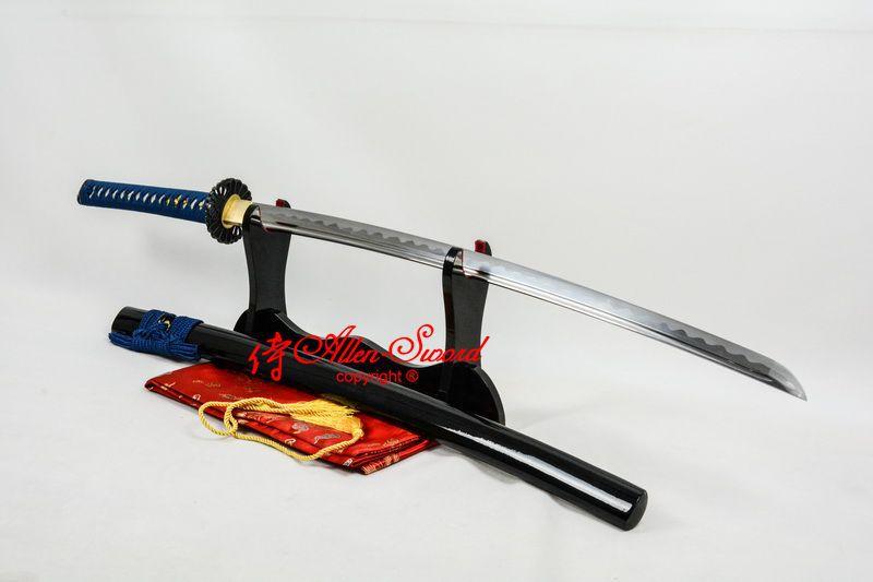 41 Inch Hand Forged Japanese Katana Sun Flower Tsuba Sword Full Tang Sharpened Blade