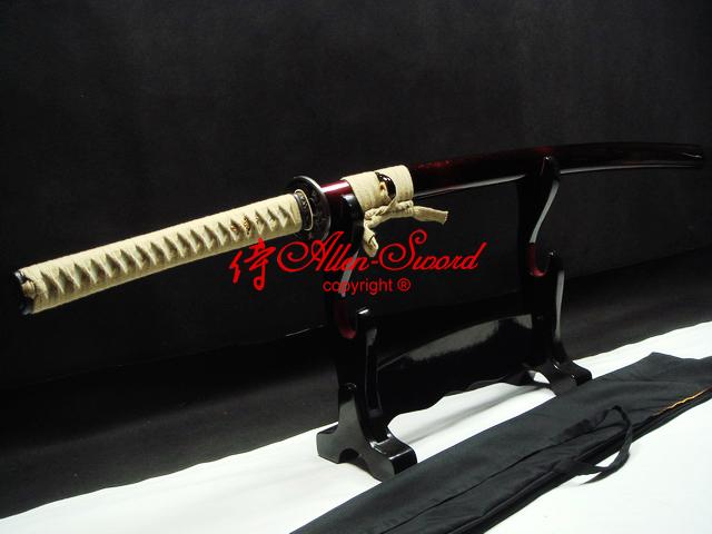 Handmade Japanes Iaido Training Katana Lion Tsuba Unsharp Blade Full Tang Sword