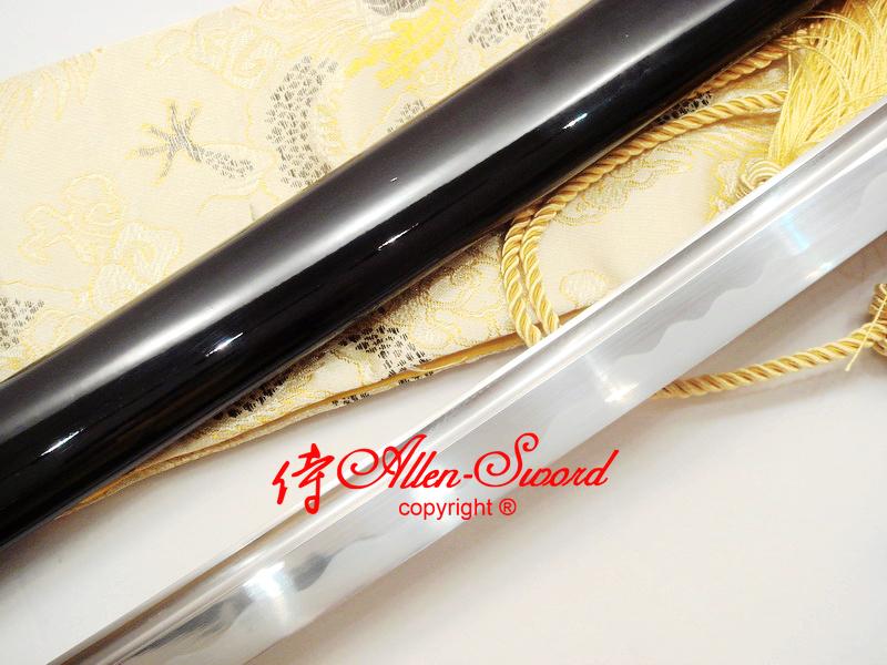 Handmade Japanese 1060 Carbon Steel Blade Katana Dragon Tsuba Full Tang Sword