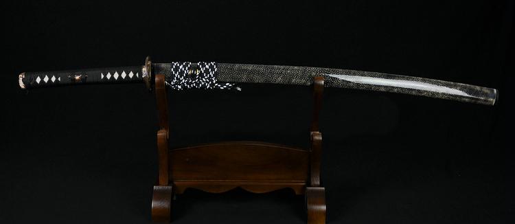 Top Quality Japanese Samurai Sword Katana Kobuse Blade Ray Skin Wrapped Saya