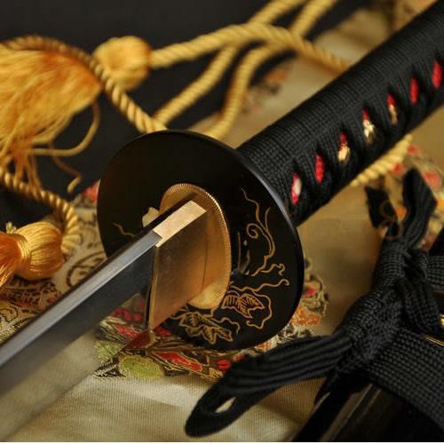 41 Inch Japanese Samurai Sword Katana Clay Tempered Folded Steel Blade