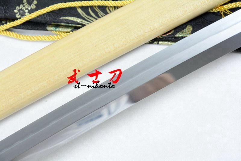 Clay Tempered L6 Steel Blade Japanese Samurai Katana Suguha Hamon Full Tang Sword