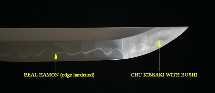 Clay Tempered Shinogi-Zukuri Blade Lion Tsuba Japanese Samurai Sword Katana