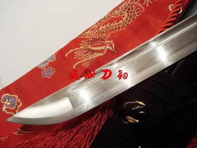 Hand Forged Folded Steel Blade Japanese Katana Empire Wheel Tsuba Sharpened