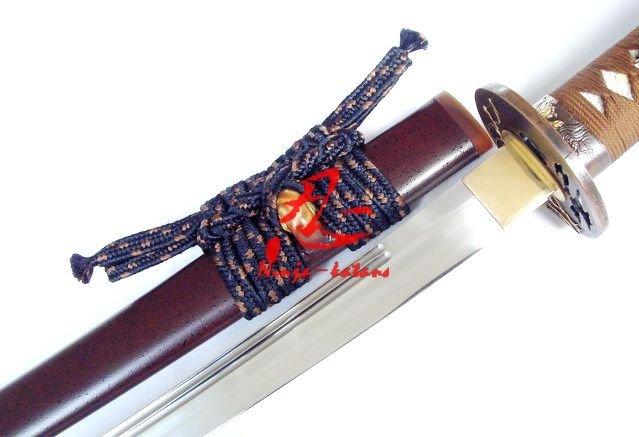 Clay Tempered Double Groove Japanese Functional Wolf Katana Can Cut 5bamboos