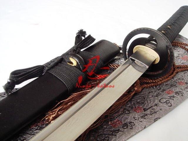 Hand Forged Folded Steel Japanese Samurai Katana Sword Cyclone Tsuba Sharpened