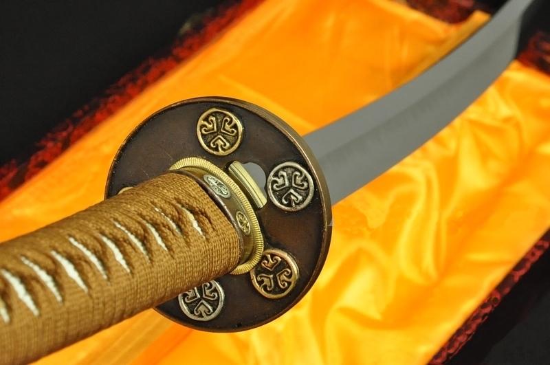 Top Quality Japanese Samurai Sword Katana Clay Tempered Blade With Hazuya Polish