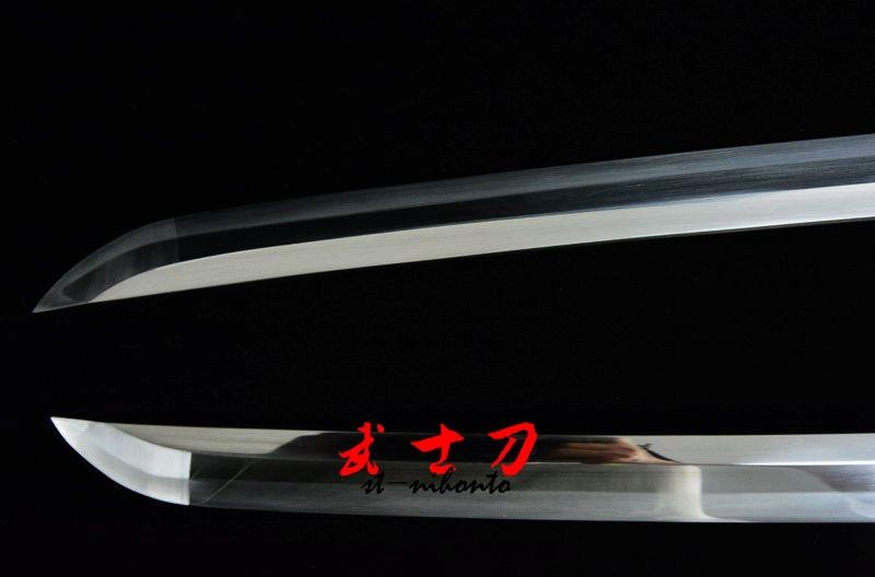 Black Japanese Functional Daisho Katana Warrior Tsuba Sword Quenched Oil 9260 Spring Steel Full Tang Blade